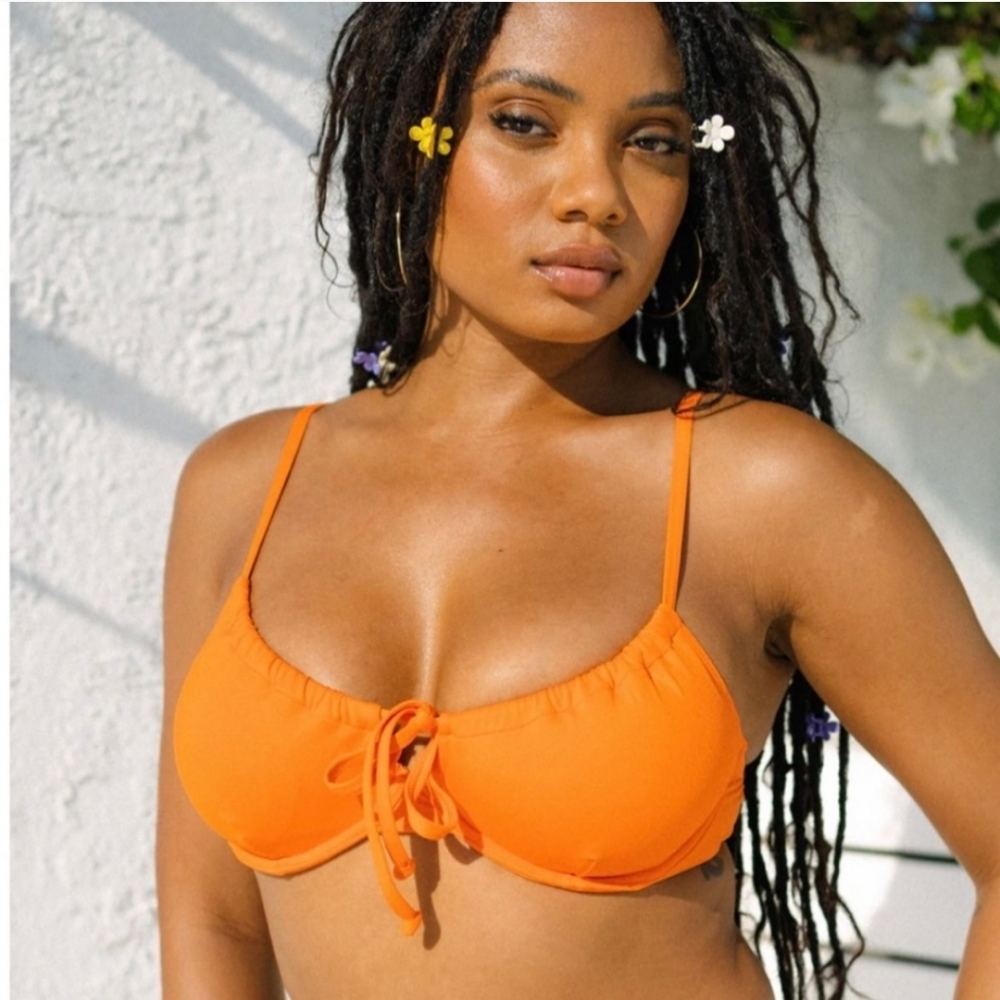 Toluca Swim Top and Bottom set in Nectar